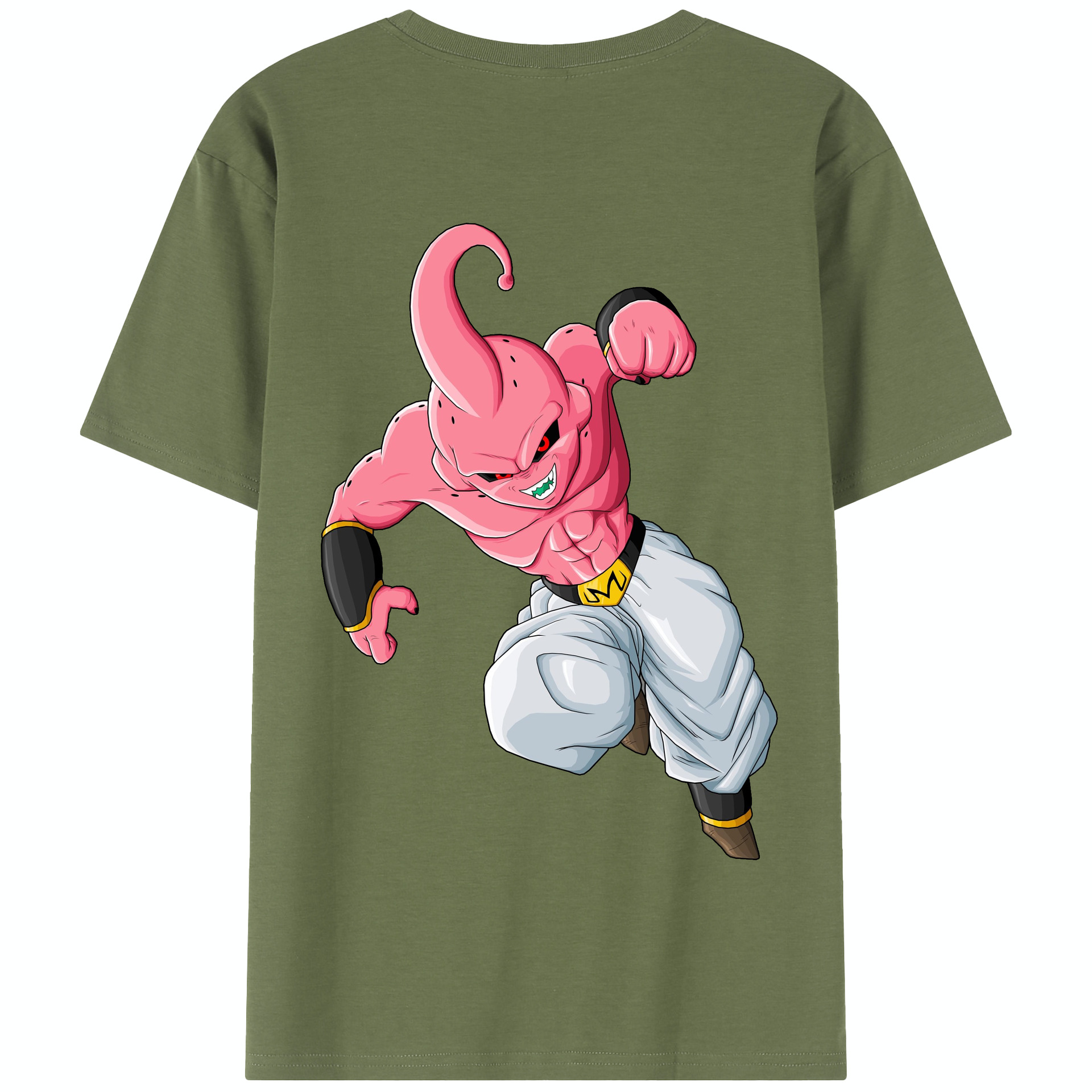（画像用） ドラゴンボール 魔人ブウ DRAGON BALL Majin Buu 綿100％半袖Tシャツ（背面プリント）